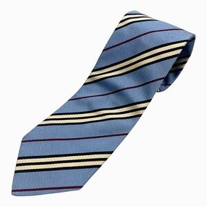 Burberry Blue Striped Silk Tie